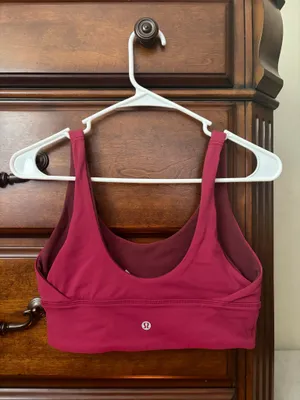 Lululemon Burgundy sports bra thumbnail 2