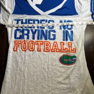 Florida Gators Junior L Burnout Football Tee Soffe NWT White Royal thumbnail 12