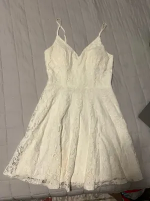 City Studios White lace dress thumbnail 1