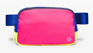 Lululemon Everywhere Belt Bag *1L Pink Highlight Cerulean Blue Highlight Yellow‎ thumbnail 1