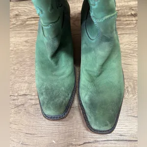 Liberty‎ black turquoise colored butterfly boots size 5 Green thumbnail 4
