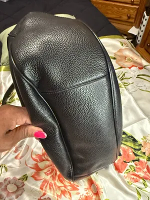 Coach Black Leather Shoulder Bag with Gold Hardware thumbnail 14