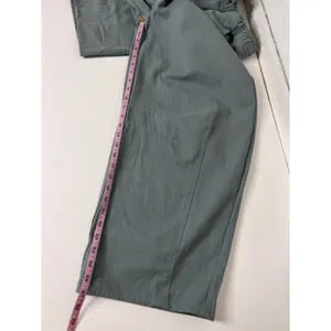 GiGiO USA Size Small Utility Wide Leg Pants Blue Cotton Cargo Barrel thumbnail 7