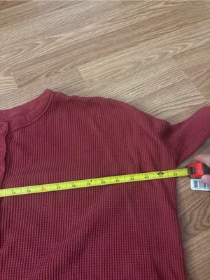 Aerie Offline Waffle Henley Long Sleeve Top Size Medium thumbnail 5