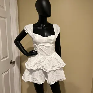 Ruffle Mini Skirt Corset Dress Mini Dress Off Shoulders Dress Slim Dress Summer thumbnail 5