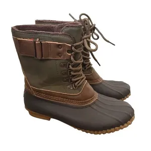 JBU by Jambu Nova Scotia Lace Up Duck Boots‎ Weatherproof Green Brown Size 7 thumbnail 1