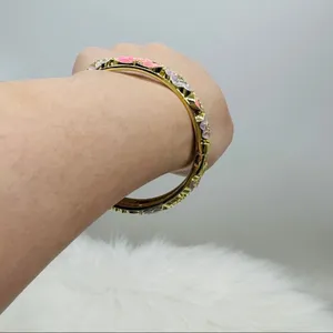 Flower Enamel Cloisonne Bracelet Bangle Bundle thumbnail 6
