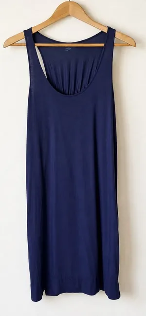Gap GapBody Sleep Shirt Women Large Blue NWT Pure Body Racerback Nightgown thumbnail 1