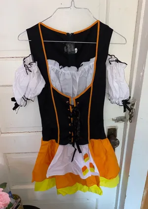 Candy Corn Witch Costume Orange Size M thumbnail 4