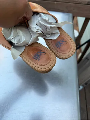 Sofft Brown Leather Slide Sandals Womens 8M Espadrille Comfort Shoes thumbnail 4