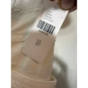 NWT Anthropologie White Cargo Pants NWT Sz. 27 thumbnail 2