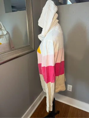 Faherty Sun & Wave Organic Cotton Hoodie Boho Costal Lightweight Medium. thumbnail 3