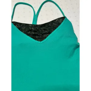 Lululemon Power Y Tank Teal Built-In Bra Strappy Athletic Top thumbnail 2
