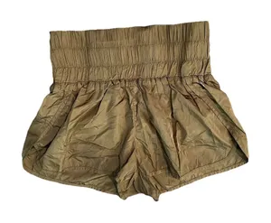 Free People‎ Movement Shorts Medium The Way Home Olive Green thumbnail 1