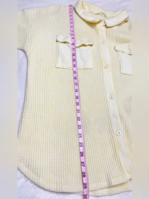 BUCKETLIST Pale Yellow Oversized Button thumbnail 8