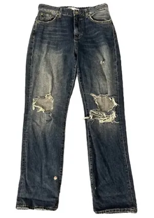 Zara Distressed Boyfriend Jeans thumbnail 1