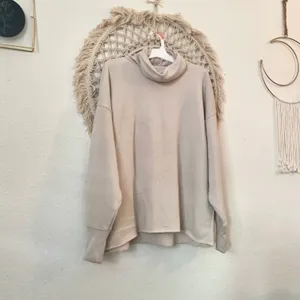 American Eagle Cream Tan Aero Turtleneck Sweater thumbnail 2