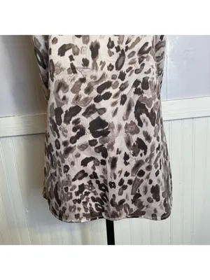 Ann Taylor Loft blouse leopard print thumbnail 6