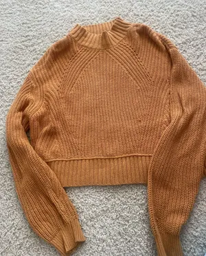 Aeropostale Yellow Mustard Knit Sweater thumbnail 1