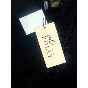Oh‎ Polly Laela Satin Bubble Hem Corset Mini Dress – Black Sz 0 NWT thumbnail 9