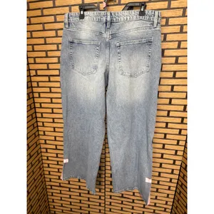 No‎ Boundaries Baggy Wide Leg Pink Bow Jeans Size 12 thumbnail 2