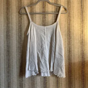 American Eagle Tank Top Shirt Summer White Women Size M Bohemian thumbnail 5