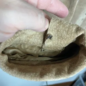 Y2K The Dress Barn‎ suede leather jacket snap front tan women's size XL western thumbnail 2