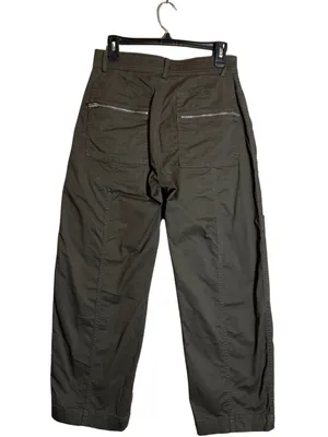 Abercrombie & Fitch Mid-Rise Barrel Utility Pant Women's 27 4 Short Brown NWOT thumbnail 2
