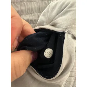 Lululemon Reversible Shorts Women 10 Navy Blue Grey Lined Athletic Running Gym thumbnail 7