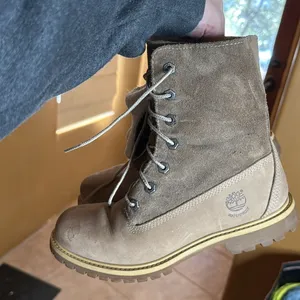 Timberland Authentics Waterproof Roll-Top Boots Size 7.5 Faux Fur Nubuck Tan thumbnail 9