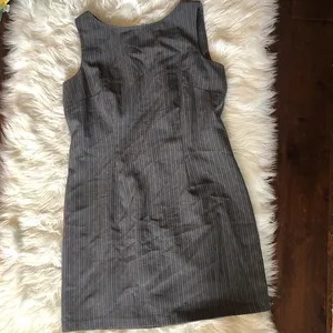 Vintage Scarlett gray pinstripe jumper dress thumbnail 1