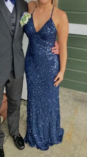 Midnight Blue Amarra Dress Size 4 thumbnail 1