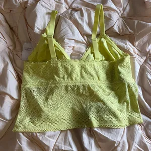 XL Auden lime green spanx lace sleep wear top thumbnail 2