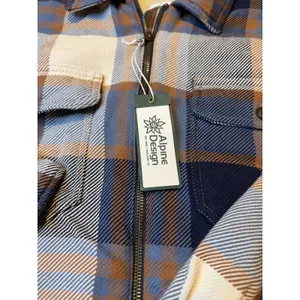 Alpine Design Women's sherpa Lined flannel Jacket Plaid Zip Front M NWT‎ thumbnail 2