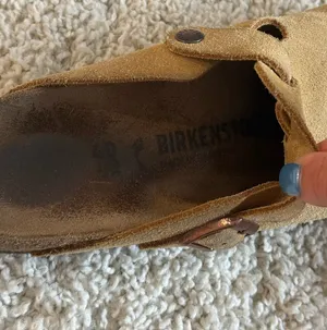 Birkenstock suede taupe clog slip on women’s 9 thumbnail 7