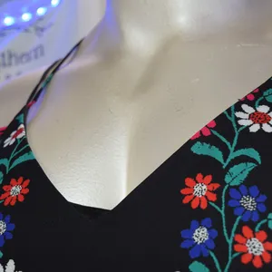 Xhilaration Spaghetti Strap Dress, Floral Pattern on Black Size XL thumbnail 10