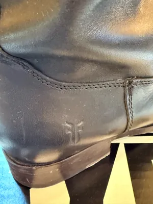 Frye Leather Boots Black Riding thumbnail 4
