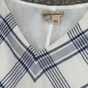 Holding‎ Horses Anthropologie Plaid Handkerchief Hem Dress XS/S Prairie Romantic thumbnail 3