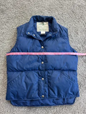 Vintage L.L. Bean Women’s M Blue Goose Down Puffer Vest Made in USA thumbnail 5