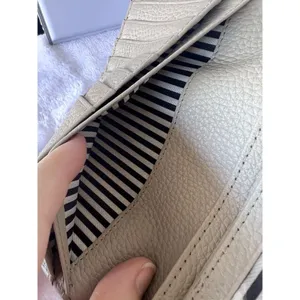 Kate Spade Pebble Leather Wallet Tan Beige Compact ID Multiple Pockets Womens thumbnail 7