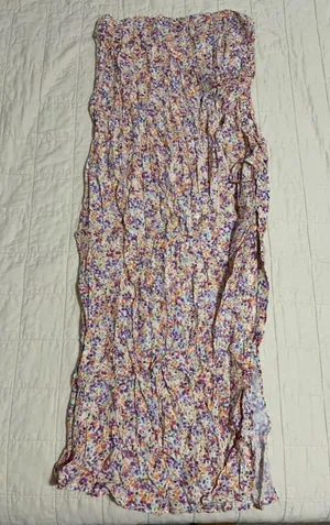 New Lulus Floral Midi Skirt thumbnail 1