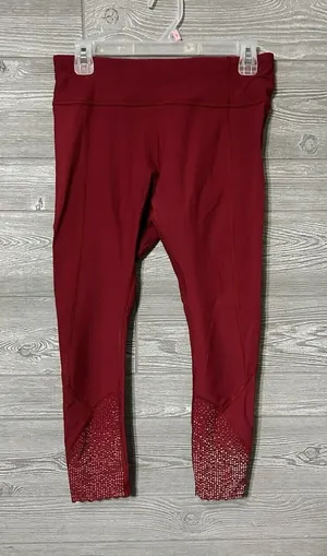 Lululemon Tight Stuff Tight II Reflective Luxtreme Size 8 Ruby Red RUBR‎ 05014 thumbnail 1