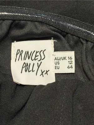 Princess Polly Strapless Black Corset Dress size 12 thumbnail 5