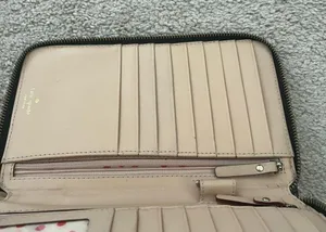 Kate Spade New York Black Leather Continental Wallet thumbnail 9