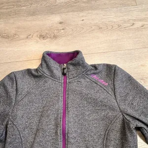 Ski-Doo Snowmobile Grey Sweatshirt Small S Tech Fleece Jacket‎ Zipper Pockets thumbnail 3