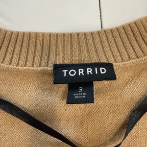 Torrid Neutral Beige V Neck‎ Pocket Button Cardigan Sweater Size 3X thumbnail 11