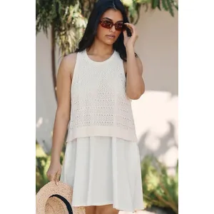 Daily Practice by Anthropologie Twofer Sweater Knit Mini Dress Lg thumbnail 2