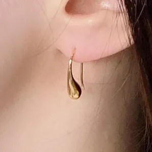 18k Gold Plated Teardrop Earrings -ERG thumbnail 2
