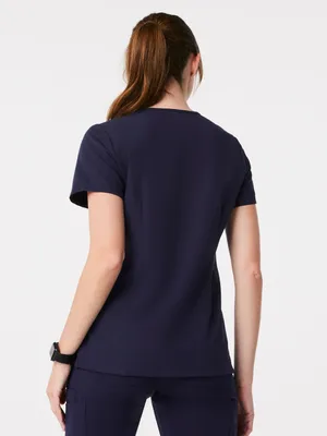 Figs Women’s Catarina Scrub Top V-Neck Shortsleeve in Navy S thumbnail 2
