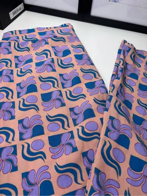 Women's Retro 70’s Vibe Bell Bottom Pants by MOOYA of Paris NWT Size L thumbnail 3